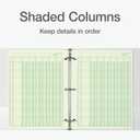 Adams Analysis Pad, 8 1/2" x 11", 100 Pages (50 Sheets), 6 Columns, Green