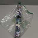 3D Stained Glass Window Film, Decorative Window Privacy Film for Bathroom,Front Door,Home, Sun Blocking Heat Control,Static Cling,Malachite, 17.3inch x 47.2inch