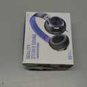 AILIHEN C8 Kids Headphones Wired, On-Ear Headphones with Microphone and Volume Control Foldable Corded Stereo 3.5mm Headset for School Teens Smartphones Chromebook Laptop Tablets Travel (Black Blue) (Medium)