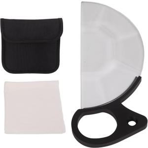 80mm Handheld Semicircle Kaleidoscope Filter, Optical Glass Camera Effects Filter for Night Photography, Creative Multiple Refraction, Wide Applicability, Flexible Use with Finger