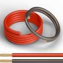 4 Gauge Wire (20FT Red and 5FT Black), Copper Clad Aluminum,Low Voltage Primary Automotive or Ground Cable, Battery Cable, Car Amplifier Power & Ground Wire Kit, Car Audio Speaker, Amp