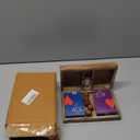 Birthday Gift Ideas Handcrafted Classic Wooden Playing Card Holder Deck Box Storage Case Organizer With Dice & Two Packs of Premium Quality 'Ace' Playing Cards For Men Women