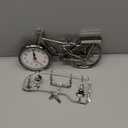 Leadigol Bicycle Creative Retro Model Home Desk Stand Clock Glamorous Bedroom Quartz