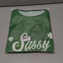 TMSD Women's Mardi Gras St Patrick's Day Sweatshirt Raglan Sleeve Crew Neck Top, Large, Green