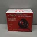 GSPSCN 6X Faster Inflation Tire Inflator Heavy Duty Double Cylinders with Portable Bag- Car AccessoriesMetal 12V Air Compressor Pump 150PSI with Adapter for Car, Truck, SUV Tires, Dinghy, Air Bed (Silver)