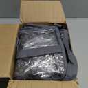 Clear Vinyl Zippered Storage Bags (3-Pack) 40L Sturdy Storage Bags for Sweaters, Blankets, Comforters, Bedding Sets and Much More! (Gray, 18x15x9)