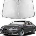 EcoNour Windshield Sunshade Compatible for Lexus ES 2019-2023 2024 2025 | Sun Visor for Front Windshield & Window Sun Shade Cover, UV Heat Blocker & Protector, Car Accessories