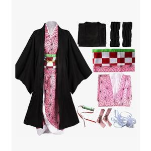 Anime Cosplay Costume Outfit Dress Suit Full Set with Hairwear and Mouthpiece Two Style Women 42R