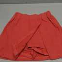 Lianlive Women's Mini Skirt High Waist Casual Split Hem Black Skort Athletic Tennis Bodycon Skirts with Inner Shorts (Red) XS