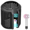 Magnetic Hair Dryer Outer Filter Compatible with Dyson Supersonic HD01 HD03 HD08 HD15 Hair Dryer Attachment, Hair Dryer Strainer Mesh Repair Accessories (Black)