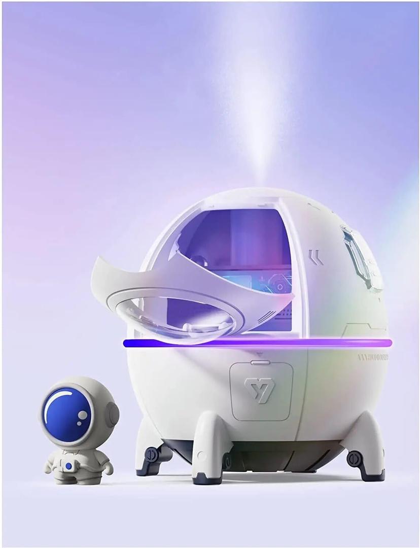 Mini Portable Cool Mist Humidifier, 220ML USB Desktop Humidifier with Auto Shut Off, Colorful Night Lights for Bedroom, Baby, Plants, Kids, Home, Travel