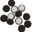 Super Sliders 1.5 Inch Round Felt Self-Stick Furniture Sliders for Hardwood Floors and Surfaces, Outdoor Living Spaces, (12 Pack, Gray)