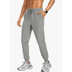 Men's Sweatpants Athletic Pants Joggers with Zipper Pockets Lightweight Quick Dry Workout Track Pants for Gym Running L