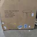 Flash Furniture Elon 4' Round All-Occasion Plastic Folding Event Table, Foldable Portable Banquet Table for Indoor/Outdoor Events, White