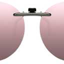 CAXMAN Cat Eye Clip On Sunglasses for Women Polarized Lens Compact Fit Non Flip Up