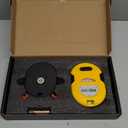 PREXISO Multi Surface Laser Level LED Light Vial, 30Ft Horizontal & Vertical Line Laser with Wall Mount Base, 2 Pins, 10 Sticker, 2 AA Batteries for Hanging Frames & Picture, Construction Wall Writing