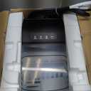 EUHOMY Countertop Ice Maker Machine with Handle, 26lbs in 24Hrs, 9 Ice Cubes Ready in 6 Mins, Auto-Cleaning Portable Ice Maker with Basket and Scoop, for Home/Kitchen/Camping/RV. (Black)