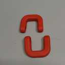 WWY Front Bumper Tow Hook Covers Tow Trailer Hitch Receiver Cover Towing Hitch Rubber Sleeve Protector Cover Trim Fit for 2021-2025+ Ford Bronco Exterior Accessories Red 2PCS (U-Shaped)