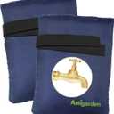 3 x Outdoor Faucet Covers for Cold Winter, Outside Insulated Water Hose Bib Sock Protector, Blue (2 Pack)