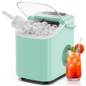 NEWBULIG Ice Maker, Countertop Ice Machine with Handle