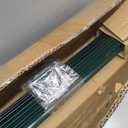 Fence Posts 3FT, 10 Pack Metal U Posts for Wire Fence, Heavy Duty Garden Fence Posts with Reinforced Anchor Plate, No Dig Rustproof Steel Fence Stakes for Yard, Farm, Chicken Wire, Temporary Fencing