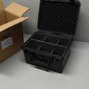 Card Case Sports Graded Trading Card Storage Box for PSA BCW MTG Tmnt TCG Zion Magnetic Card, Waterproof Hard Carrying Case Card Protective Organizer for Rigid Card Sleeve Collector (Small-6 Adj-Zones/ Fits H5.6" Card)