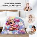 Girls Blankets - Highland Cow Blanket Gifts - 40x50 Inches Cozy Soft Flannel Throw for Couch, Office Bed