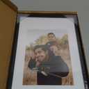 Heimlove 8x12 Aluminum Metal Frame, Black Photo Frame 6x8 with Mat or 8x12 Without Mat for Table Top Display and Wall Mounting, Wall Hook Hanging Hardware Included