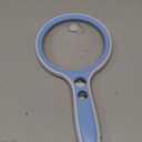 EEEKit Magnifying Glass with Light, 12 LED 10X 25X 45X 60X High Magnification Magnifier, for Reading, Crafts, Jewelry, Low Vision Aid (Blue)