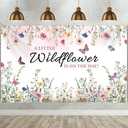 Pink Baby Shower Backdrop Decorations, Pink Baby Shower Photography Background Banner Photo Booth Prop Newborn Party Decorations 70.8 X 43.3 Inch. Set of 3