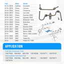 NOVAPARTS Fuel Rail Crossover Tube and Intermediate Fuel Feed Pipe for 2014-2021 Chevy Silverado 1500 Suburban Camaro Tahoe GMC Sierra 1500 Savana Yukon 5.3L 6.2L 4.3L 12677002 12677004