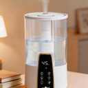 Humidifiers for Bedroom,1.06Gal(4L) Dishwasher Safe Design Easy to Clean,Top Fill,Night Light,Aroma Diffuser,Humidity Control,12H Timer,Sleep Mode,3 Level Mist,360° Nozzle,Home,Nursery,Off White