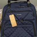 KROSER Carry On Underseat Multi-functional, 16-inch Underseater Lightweight Overnight Suitcase for Men Women, dark blue