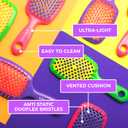 FHI Heat UNbrush Detangling Brush for Pain-Free Brushing on All Wet or Dry Hair Types Durable DuoFlex Anti-Static Bristles, Lightweight Handle, Vented Hair Brush