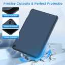 Fire HD 8 & HD 8 Plus Tablet Case(12th Gen/10th Gen, 2024/2022/2020 Release) Slim Folding Stand Cover with Auto Wake/Sleep Navy Blue