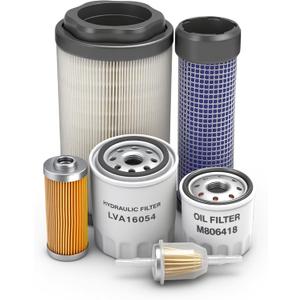 6Pcs Maintenance Filter Kit Fit for John Deere 1023E 1025R 2025R, Replace TA25769, TA15270, LVU34503, LVU34504, AM116304, LVA16054, M806418, MIU804763