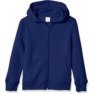 Amazon Essentials Hoodies - Boys' Zip-Up Sweatshirt (Medium, Navy)
