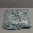 Amazon Basics Bathroom Rugs, Extra Soft Absorbent Shag Bath Rugs, Non-Slip, Quick Drying, Machine Washable, Plush Comfort for Bathroom Floor, Tub and Shower, 21" x 34", Seafoam Green