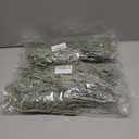 2 x Set of 24 Christmas Artificial Pine Branches 12.6" Faux Plants Evergreen Cedar Picks Fake Pine Needles Leaves Sprigs Winter Greenery Stems for Xmas Tree DIY Wreath Garland Holiday Accessories (Snow)