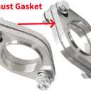 2 x 3 Inch Exhaust Gasket 2 Bolt for 3 Inch Muffler Flange Manifold 120-07610-0002 High Temperature 5 Pcs