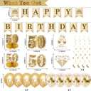 50th Birthday Decorations for Women 50 Year Old Birthday Decorations 28PCS