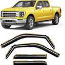 in-Channel Window Rain Guard for Ford F150 2021-2026 SuperCrew Rain Guards Side Truck Window Visors Low Profile Vent Visor Window Deflectors Vent Shades Car Accessories