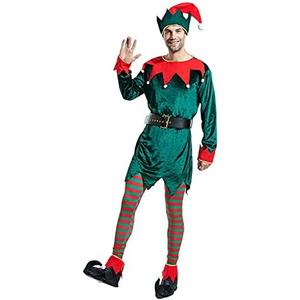 FantastCostumes Men Deluxe Christmas Elf Costume, M