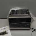 Smart Toaster 4 Slice Wide Slot Dual Digital TouchScreen & Independent Control for Family | 1800W Stainless Steel for 6 Bread Types & Toast Settings | Defrost Reheat & Single-Slice Modes