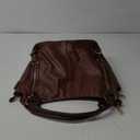 Women Tote Bag Handbags PU Leather Fashion Hobo Shoulder Bags with Adjustable Shoulder Strap (Large, Brown)