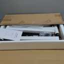 Adjustable Side Table, Large Overbed Table with Wheels, CTable Adjustable Height Bed Desk Bedside Tv Tray Sofa Couch Laptop Rolling for Living Room/Kitchen, 60 * 40 cm, Brown