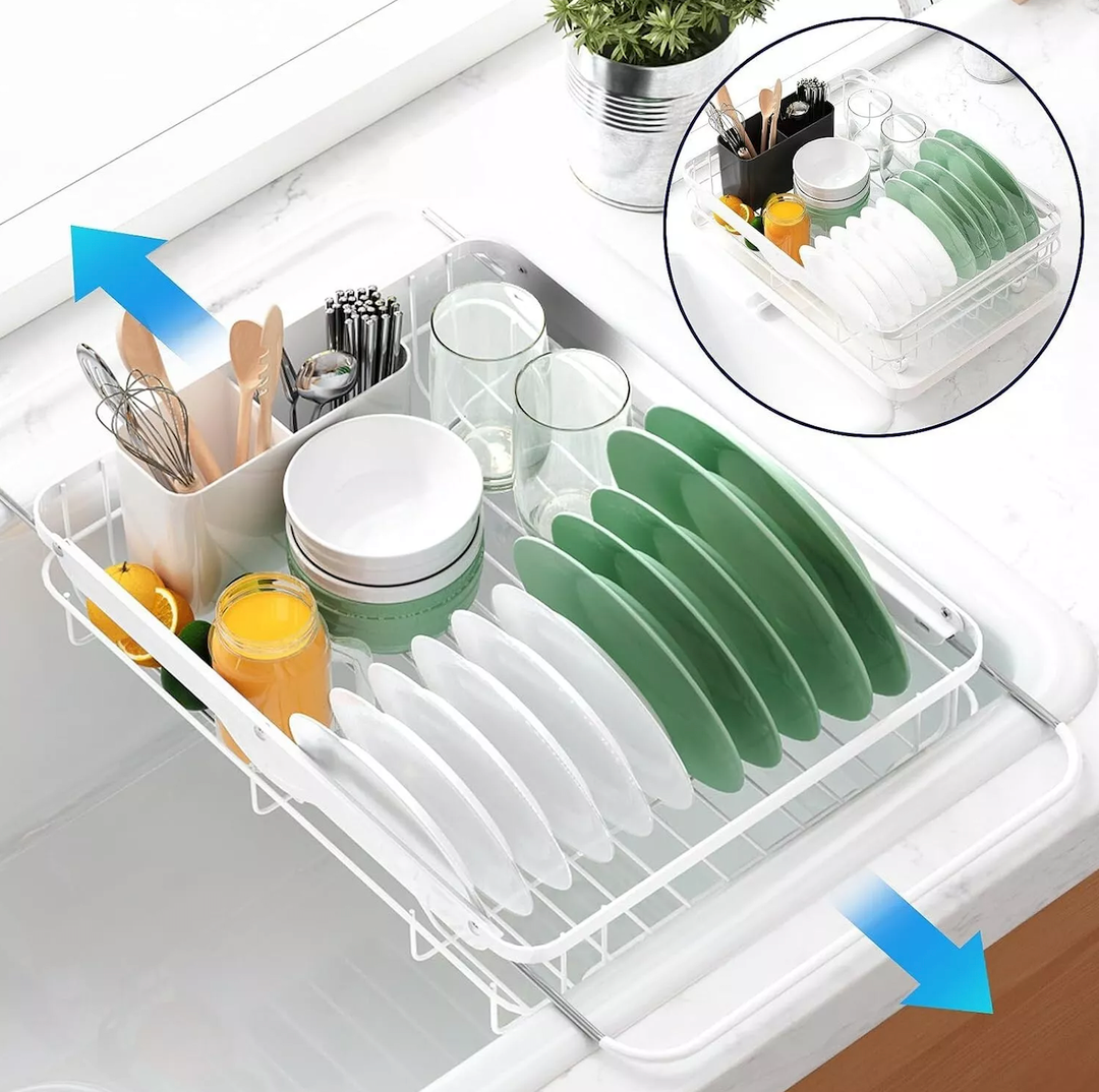 Kitsure Dish Drying Rack- Space-Saving Dish Rack, Dish Racks for Kitchen Counter