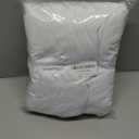 Cocktail Table Covers - 2 Pack 32"x 43" White Cocktail Table Tablecloth with Natural Wavy Round Skirt for Bar Wedding Party Banquet