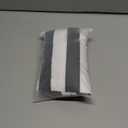 5 PCS Halloween Kids Bank Robber Costume Set, Include Black and White Striped Shirt for Burglar Thief Cosplay (5-8 Years)