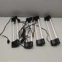 Hlite 16inch 4 Pack LED Grow Lights - Linkable Grow Lights for Indoor Plants, Full Spectrum Plant Lights Plug and Hanging Design with On/Off Switch Hanging Grow Light from seedling to Flowering, Black